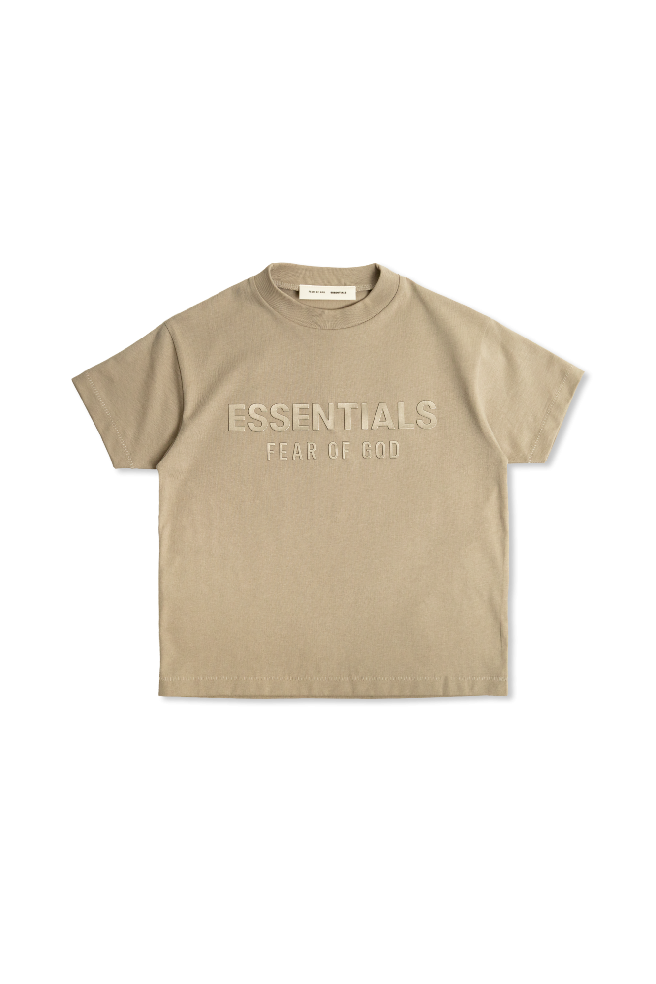 Beige T-shirt with logo Fear Of God Essentials Kids - Vitkac AS